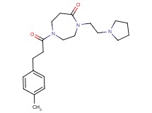 1-[3-(4-methylphenyl)propanoyl]-4-[2-(1-pyrrolidinyl)ethyl]-1,4-diazepan-5-one