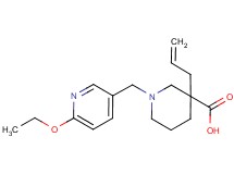 3-allyl-1-[(6-ethoxy-3-pyridinyl)methyl]-3-piperidinecarboxylic acid