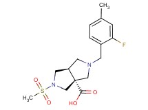 (3aR*,6aR*)-2-(2-fluoro-4-methylbenzyl)-5-(methylsulfonyl)hexahydropyrrolo[3,4-c]pyrrole-3a(1H)-carboxylic acid