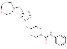 4-{[4-(1,4-oxazepan-4-ylmethyl)-1H-1,2,3-triazol-1-yl]methyl}-N-phenyl-1-piperidinecarboxamide trifluoroacetate
