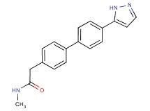 N-methyl-2-[4'-(1H-pyrazol-5-yl)biphenyl-4-yl]acetamide