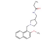 N-({1-[(2-methoxy-1-naphthyl)methyl]pyrrolidin-3-yl}methyl)propanamide