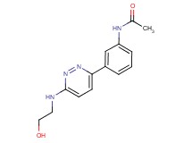 N-(3-{6-[(2-hydroxyethyl)amino]pyridazin-3-yl}phenyl)acetamide