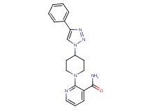 2-[4-(4-phenyl-1H-1,2,3-triazol-1-yl)piperidin-1-yl]nicotinamide