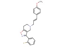 3-(2-fluorophenyl)-5-[(2E)-3-(4-methoxyphenyl)prop-2-en-1-yl]-4,5,6,7-tetrahydroisoxazolo[4,5-c]pyridine