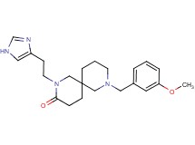 2-[2-(1H-imidazol-4-yl)ethyl]-8-(3-methoxybenzyl)-2,8-diazaspiro[5.5]undecan-3-one
