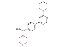 4-{1-[4-(6-piperidin-1-ylpyrimidin-4-yl)phenyl]ethyl}morpholine