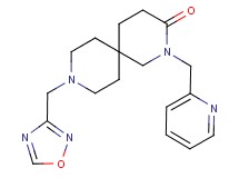 9-(1,2,4-oxadiazol-3-ylmethyl)-2-(pyridin-2-ylmethyl)-2,9-diazaspiro[5.5]undecan-3-one