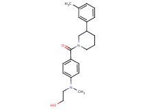 2-[methyl(4-{[3-(3-methylphenyl)-1-piperidinyl]carbonyl}phenyl)amino]ethanol