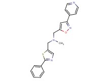 N-methyl-1-(2-phenyl-1,3-thiazol-5-yl)-N-{[3-(4-pyridinyl)-5-isoxazolyl]methyl}methanamine