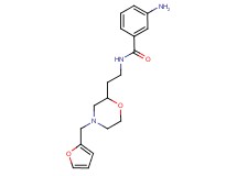 3-amino-N-{2-[4-(2-furylmethyl)-2-morpholinyl]ethyl}benzamide hydrochloride