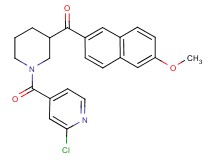 [1-(2-chloroisonicotinoyl)-3-piperidinyl](6-methoxy-2-naphthyl)methanone
