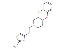 4-(2-fluorophenoxy)-1-[2-(2-methyl-1,3-thiazol-4-yl)ethyl]piperidine trifluoroacetate