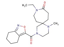 9-ethyl-1-methyl-4-(4,5,6,7-tetrahydro-2,1-benzisoxazol-3-ylcarbonyl)-1,4,9-triazaspiro[5.6]dodecan-10-one