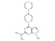 6-isopropyl-1-methyl-4-[4-(4-thiomorpholinyl)-1-piperidinyl]-1H-pyrazolo[3,4-d]pyrimidine