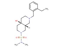 (4aR*,8aR*)-7-(2-ethylbenzyl)-4a-hydroxy-N,N-dimethyloctahydro-2,7-naphthyridine-2(1H)-sulfonamide