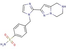 4-{[2-(4,5,6,7-tetrahydropyrazolo[1,5-a]pyrazin-2-yl)-1H-imidazol-1-yl]methyl}benzenesulfonamide dihydrochloride