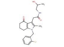 2-[1-(2-fluorobenzyl)-2-methyl-4-oxo-4,5,6,7-tetrahydro-1H-indol-3-yl]-N-(2-hydroxypropyl)acetamide