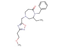 4-benzyl-3-ethyl-1-{[3-(2-methoxyethyl)-1,2,4-oxadiazol-5-yl]methyl}-1,4-diazepan-5-one