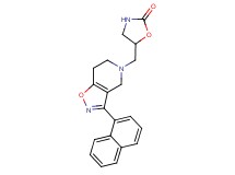 5-{[3-(1-naphthyl)-6,7-dihydroisoxazolo[4,5-c]pyridin-5(4H)-yl]methyl}-1,3-oxazolidin-2-one