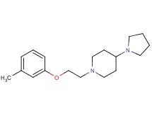 1-[2-(3-methylphenoxy)ethyl]-4-(1-pyrrolidinyl)piperidine bis(trifluoroacetate)