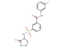N-(3-fluorophenyl)-3-{[(2-oxopyrrolidin-3-yl)amino]sulfonyl}benzamide