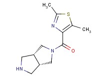 rel-(3aR,6aS)-2-[(2,5-dimethyl-1,3-thiazol-4-yl)carbonyl]octahydropyrrolo[3,4-c]pyrrole hydrochloride