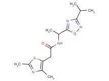 2-(2,4-dimethyl-1,3-thiazol-5-yl)-N-[1-(3-isopropyl-1,2,4-oxadiazol-5-yl)ethyl]acetamide
