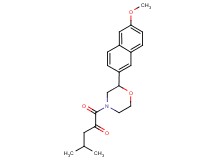 1-[2-(6-methoxy-2-naphthyl)morpholin-4-yl]-4-methyl-1-oxopentan-2-one
