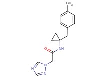 N-[1-(4-methylbenzyl)cyclopropyl]-2-(1H-1,2,4-triazol-1-yl)acetamide