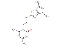 1-{2-[(1,3-dimethyl-1H-pyrazolo[3,4-d][1,3]thiazol-5-yl)amino]ethyl}-4,6-dimethylpyrimidin-2(1H)-one