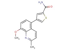 4-(8-methoxy-2-methylquinolin-5-yl)thiophene-2-carboxamide
