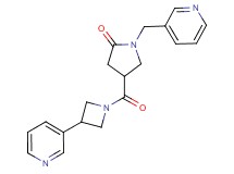 4-{[3-(3-pyridinyl)-1-azetidinyl]carbonyl}-1-(3-pyridinylmethyl)-2-pyrrolidinone
