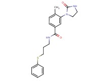 4-methyl-3-(2-oxo-1-imidazolidinyl)-N-[3-(phenylthio)propyl]benzamide
