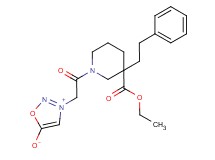 3-{2-[3-(ethoxycarbonyl)-3-(2-phenylethyl)-1-piperidinyl]-2-oxoethyl}-1,2,3-oxadiazol-3-ium-5-olate