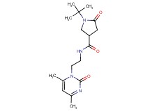 1-tert-butyl-N-[2-(4,6-dimethyl-2-oxo-1(2H)-pyrimidinyl)ethyl]-5-oxo-3-pyrrolidinecarboxamide trifluoroacetate