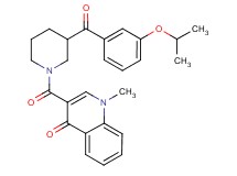 3-{[3-(3-isopropoxybenzoyl)-1-piperidinyl]carbonyl}-1-methyl-4(1H)-quinolinone