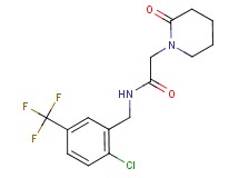 N-[2-chloro-5-(trifluoromethyl)benzyl]-2-(2-oxopiperidin-1-yl)acetamide