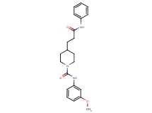 4-(3-anilino-3-oxopropyl)-N-(3-methoxyphenyl)-1-piperidinecarboxamide