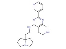 2-pyridin-3-yl-N-[2-(tetrahydro-1H-pyrrolizin-7a(5H)-yl)ethyl]-5,6,7,8-tetrahydropyrido[3,4-d]pyrimidin-4-amine