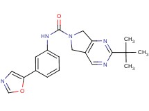 2-tert-butyl-N-[3-(1,3-oxazol-5-yl)phenyl]-5,7-dihydro-6H-pyrrolo[3,4-d]pyrimidine-6-carboxamide