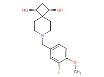 (1R*,3S*)-7-(3-fluoro-4-methoxybenzyl)-7-azaspiro[3.5]nonane-1,3-diol
