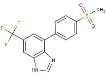 4-[4-(methylsulfonyl)phenyl]-6-(trifluoromethyl)-1H-benzimidazole