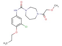 N-(3-chloro-4-propoxyphenyl)-4-(methoxyacetyl)-1,4-diazepane-1-carboxamide