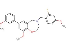 4-(2-fluoro-4-methoxybenzyl)-9-methoxy-7-(3-methoxyphenyl)-2,3,4,5-tetrahydro-1,4-benzoxazepine