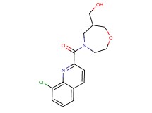 {4-[(8-chloroquinolin-2-yl)carbonyl]-1,4-oxazepan-6-yl}methanol