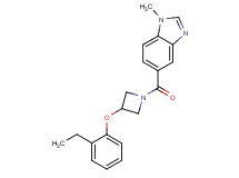 5-{[3-(2-ethylphenoxy)azetidin-1-yl]carbonyl}-1-methyl-1H-benzimidazole