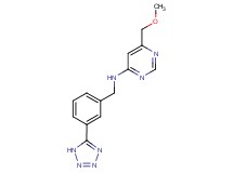 6-(methoxymethyl)-N-[3-(1H-tetrazol-5-yl)benzyl]pyrimidin-4-amine