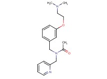 N-{3-[2-(dimethylamino)ethoxy]benzyl}-N-(2-pyridinylmethyl)acetamide