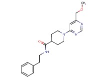 1-[6-(methoxymethyl)pyrimidin-4-yl]-N-(2-phenylethyl)piperidine-4-carboxamide